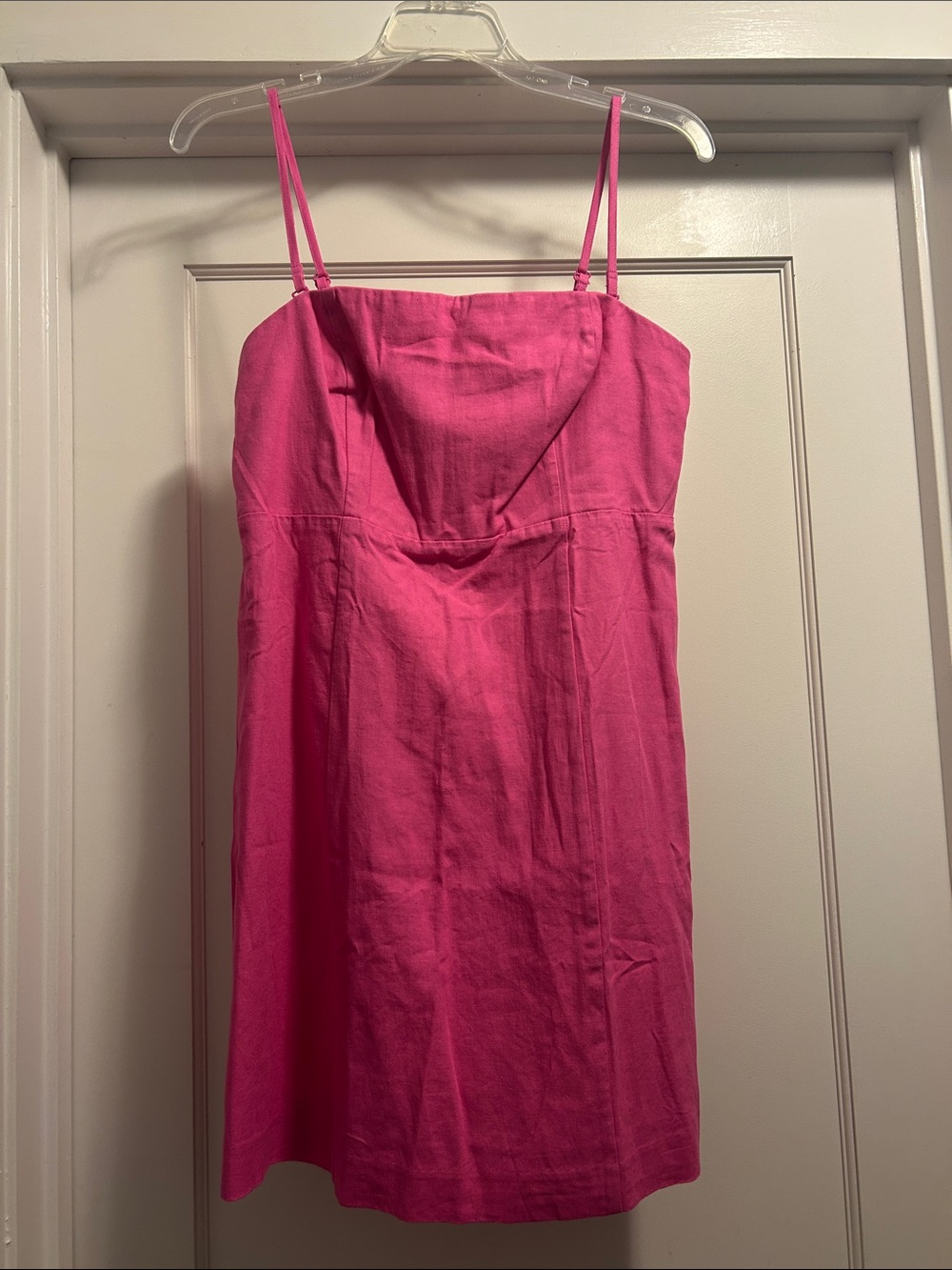 GAP Women’s Linen Petite Pink Dress with Removable Straps - Small Petite, NWT